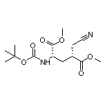 Dimethyl (2S,4R)-2-(Boc-amino)-4-(cyanomethyl)pentanedioate