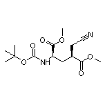 Dimethyl (2R,4S)-2-(Boc-amino)-4-(cyanomethyl)pentanedioate