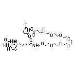 (+)-Biotin-PEG8-NHS Ester