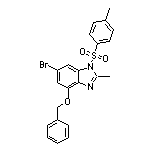 4-(Benzyloxy)-6-bromo-2-methyl-1-tosylbenzimidazole