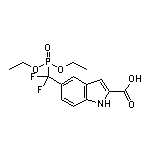 5-[(Diethoxyphosphoryl)difluoromethyl]-1H-indole-2-carboxylic Acid