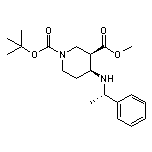 Methyl (3R,4S)-1-Boc-4-[[(S)-1-phenylethyl]amino]piperidine-3-carboxylate