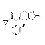 5-[2-Cyclopropyl-1-(2-fluorophenyl)-2-oxoethyl]-4,5,6,7-tetrahydrothieno[3,2-c]pyridin-2(3H)-one