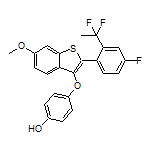 4-[[2-[2-(1,1-Difluoroethyl)-4-fluorophenyl]-6-methoxy-3-benzothienyl]oxy]phenol