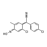 2-[2-Chloro-4-(hydroxyimino)-5-methylcyclohexa-2,5-dien-1-ylidene]-2-(4-chlorophenyl)acetonitrile