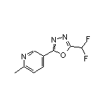 2-(Difluoromethyl)-5-(6-methyl-3-pyridyl)-1,3,4-oxadiazole