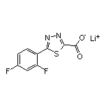 Lithium 5-(2,4-Difluorophenyl)-1,3,4-thiadiazole-2-carboxylate