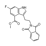Methyl 3-[2-(1,3-Dioxoisoindolin-2-yl)ethyl]-6-fluoro-1H-indole-4-carboxylate