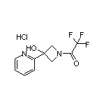 2,2,2-Trifluoro-1-[3-hydroxy-3-(2-pyridyl)-1-azetidinyl]ethanone Hydrochloride