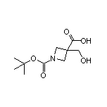 1-Boc-3-(羟甲基)氮杂环丁烷-3-甲酸