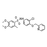 N-[3-Chloro-4-(2-pyridylmethoxy)phenyl]-4,5-dimethoxy-2-methylbenzenesulfonamide