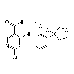 6-Chloro-4-[[2-methoxy-3-(3-methoxy-3-tetrahydrofuryl)phenyl]amino]-N-methylnicotinamide