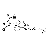 6-Chloro-4-[[3-[3-fluoro-1-[[2-(trimethylsilyl)ethoxy]methyl]-4-pyrazolyl]-2-methoxyphenyl]amino]-N-methylnicotinamide