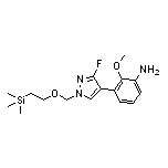 3-[3-Fluoro-1-[[2-(trimethylsilyl)ethoxy]methyl]-4-pyrazolyl]-2-methoxyaniline