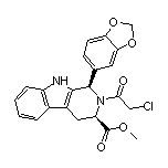 Methyl (1R,3R)-1-(5-Benzodioxolyl)-2-(2-chloroacetyl)-2,3,4,9-tetrahydro-1H-pyrido[3,4-b]indole-3-carboxylate