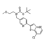 N-Boc-N-[[6-(7-chlorothieno[3,2-b]pyridin-2-yl)pyridin-3-yl]methyl]-2-methoxyethanamine