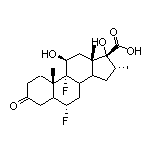 (6S,9R,10S,11S,13S,16R,17R)-6,9-Difluoro-11,17-dihydroxy-10,13,16-trimethyl-3-oxohexadecahydro-1H-cyclopenta[a]phenanthrene-17-carboxylic Acid