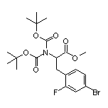 Methyl 2-[Bis(Boc)amino]-3-(4-bromo-2-fluorophenyl)propanoate