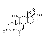 (9R,10S,11S,13S,16R,17R)-6,9-Difluoro-11,17-dihydroxy-10,13,16-trimethyl-3-oxo-2,3,8,9,10,11,12,13,14,15,16,17-dodecahydro-1H-cyclopenta[a]phenanthrene-17-carboxylic Acid