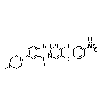 5-Chloro-N-[2-methoxy-4-(4-methyl-1-piperazinyl)phenyl]-4-(3-nitrophenoxy)pyrimidin-2-amine