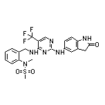 N-Methyl-N-[2-[[[2-[(2-oxo-5-indolinyl)amino]-5-(trifluoromethyl)-4-pyrimidinyl]amino]methyl]phenyl]methanesulfonamide