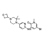 5-Bromo-3-[[5-[2,2-dimethyl-4-(oxetan-3-yl)-1-piperazinyl]-2-pyridyl]amino]-1-methylpyridin-2(1H)-one