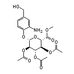 (2S,3R,4S,5S,6S)-2-[2-Amino-4-(hydroxymethyl)phenoxy]-6-(methoxycarbonyl)tetrahydro-2H-pyran-3,4,5-triyl Triacetate