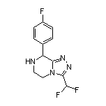 3-(Difluoromethyl)-8-(4-fluorophenyl)-5,6,7,8-tetrahydro-[1,2,4]triazolo[4,3-a]pyrazine