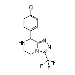 8-(4-Chlorophenyl)-3-(trifluoromethyl)-5,6,7,8-tetrahydro-[1,2,4]triazolo[4,3-a]pyrazine