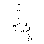 8-(4-Chlorophenyl)-3-cyclopropyl-5,6,7,8-tetrahydro-[1,2,4]triazolo[4,3-a]pyrazine