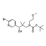 3-[Boc(2-methoxyethyl)amino]-1-(6-bromo-3-pyridyl)-2,2-dimethyl-1-propanol