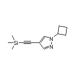 1-Cyclobutyl-4-[(trimethylsilyl)ethynyl]pyrazole