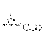 N-[4-[(1-Pyrazolyl)methyl]benzyl]-4,6-dichloro-1,3,5-triazin-2-amine