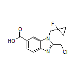 2-(Chloromethyl)-1-[(1-fluorocyclopropyl)methyl]benzimidazole-6-carboxylic Acid