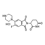 2-(2,6-Dioxo-3-piperidyl)-5-fluoro-6-(1-piperazinyl)isoindoline-1,3-dione Hydrochloride