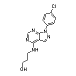 3-[[1-(4-Chlorophenyl)-4-pyrazolo[3,4-d]pyrimidinyl]amino]-1-propanol