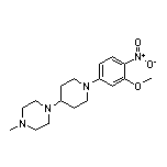 1-[1-(3-Methoxy-4-nitrophenyl)-4-piperidyl]-4-methylpiperazine