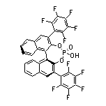 (11bS)-4-Hydroxy-2,6-bis(perfluorophenyl)dinaphtho[2,1-d:1’,2’-f][1,3,2]dioxaphosphepine 4-Oxide