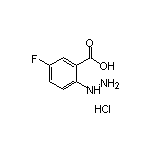 5-Fluoro-2-hydrazinobenzoic Acid Hydrochloride