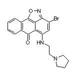 3-Bromo-5-[[2-(pyrrolidin-1-yl)ethyl]amino]-6H-anthra[1,9-cd]isoxazol-6-one