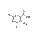 3-Amino-6-chloro-2-iodoisonicotinic Acid