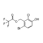 6-Bromo-2-chloro-3-hydroxybenzyl 2,2,2-Trifluoroacetate