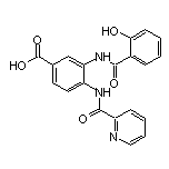 3-(2-Hydroxybenzamido)-4-(picolinamido)benzoic Acid