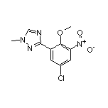 3-(5-Chloro-2-methoxy-3-nitrophenyl)-1-methyl-1H-1,2,4-triazole