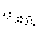 tert-Butyl 2-(3-Amino-2-methoxyphenyl)-5,6-dihydro-[1,2,4]triazolo[1,5-a]pyrazine-7(8H)-carboxylate