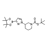 tert-Butyl 3-[3-(4,4,5,5-Tetramethyl-1,3,2-dioxaborolan-2-yl)-1H-pyrazol-1-yl]piperidine-1-carboxylate