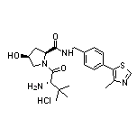 (2S,4S)-1-[(S)-2-Amino-3,3-dimethylbutanoyl]-4-hydroxy-N-[4-(4-methylthiazol-5-yl)benzyl]pyrrolidine-2-carboxamide Hydrochloride