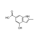 4-Hydroxy-2-methyl-1H-indole-6-carboxylic Acid