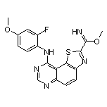 Methyl 9-[(2-Fluoro-4-methoxyphenyl)amino]thiazolo[5,4-f]quinazoline-2-carbimidate