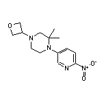 2,2-Dimethyl-1-(6-nitropyridin-3-yl)-4-(oxetan-3-yl)piperazine